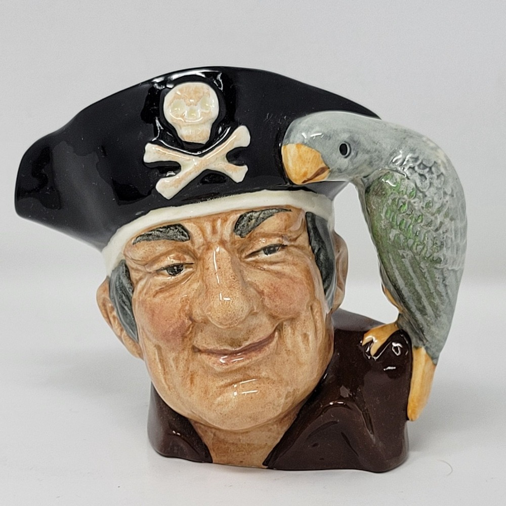 Royal Doulton Long John Silver Character Jug With‎ Parrot D 6386